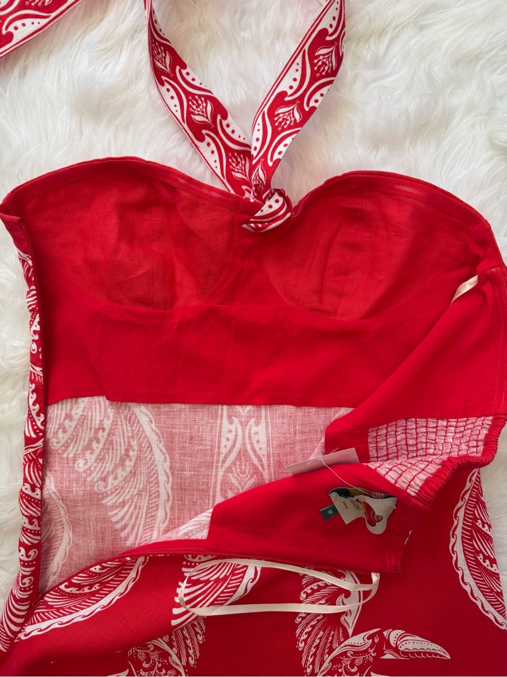 FARM Rio Majestic Coconut Tree Linen Mini Dress, NWT 🇧🇷 - Picture 14 of 15